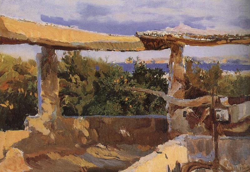 Harvey Asia waterwheel, Joaquin Sorolla